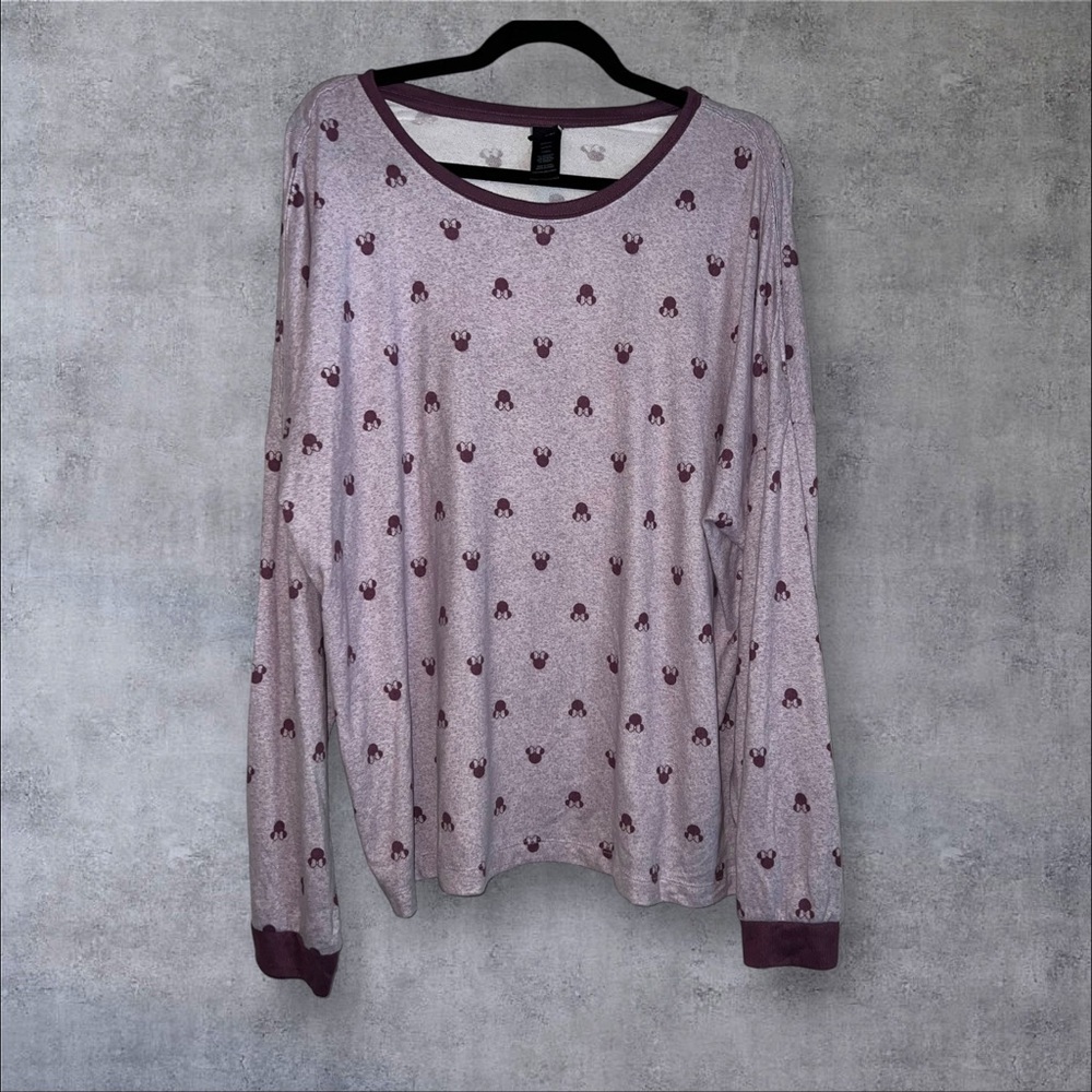 Disney‎ Long Sleeve Top - Purple and White
